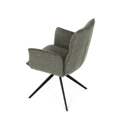 Jídelní židle, zelená, látka, DCH-D1328 GRN2