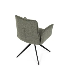 Jídelní židle, zelená, látka, DCH-D1328 GRN2