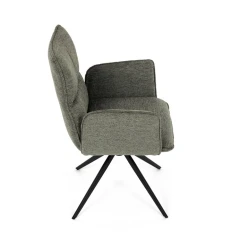 Jídelní židle, zelená, látka, DCH-D1328 GRN2