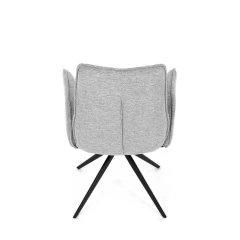 Jídelní židle, šedá, látka, DCH-D1328 SIL2