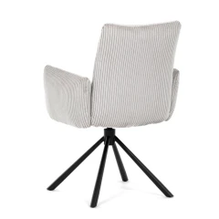 Jídelní židle, krémová, manšestrová látka, DCH-D1332 CRM2