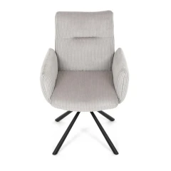 Jídelní židle, krémová, manšestrová látka, DCH-D1332 CRM2