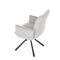 Jídelní židle, krémová, manšestrová látka, DCH-D1332 CRM2