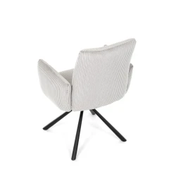 Jídelní židle, krémová, manšestrová látka, DCH-D1332 CRM2