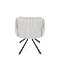 Jídelní židle, krémová, manšestrová látka, DCH-D1332 CRM2