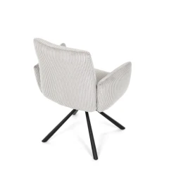 Jídelní židle, krémová, manšestrová látka, DCH-D1332 CRM2