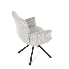 Jídelní židle, krémová, manšestrová látka, DCH-D1332 CRM2