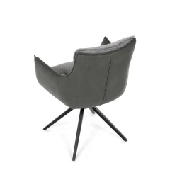 Jídelní židle, šedá, manšestrová látka, DCH-D1345 GREY2