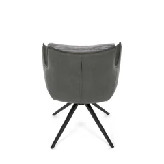 Jídelní židle, šedá, manšestrová látka, DCH-D1345 GREY2