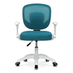 Dětská židle, výškově nastavitelná, modrá síťovina, KA-K1062 BLUE