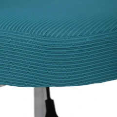 Dětská židle, výškově nastavitelná, modrá síťovina, KA-K1062 BLUE