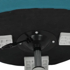 Dětská židle, výškově nastavitelná, modrá síťovina, KA-K1062 BLUE