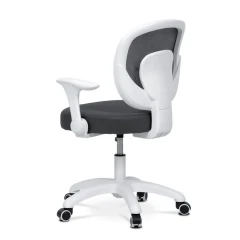 Dětská židle, výškově nastavitelná, šedá síťovina, KA-K1062 GREY