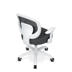 Dětská židle, výškově nastavitelná, šedá síťovina, KA-K1062 GREY