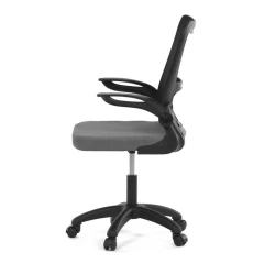 Kancelářská židle, houpací mechanismus, šedá síťovina, KA-K2006 GREY
