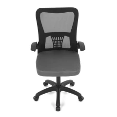 Kancelářská židle, houpací mechanismus, šedá síťovina, KA-K2006 GREY