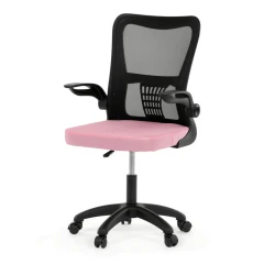 Kancelářská židle, houpací mechanismus, růžová síťovina, KA-K2006 PINK