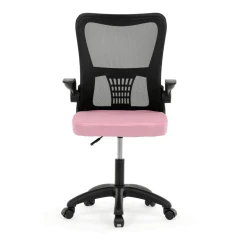 Kancelářská židle, houpací mechanismus, růžová síťovina, KA-K2006 PINK