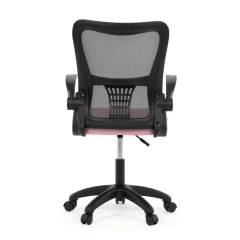 Kancelářská židle, houpací mechanismus, růžová síťovina, KA-K2006 PINK