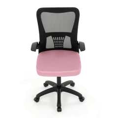 Kancelářská židle, houpací mechanismus, růžová síťovina, KA-K2006 PINK