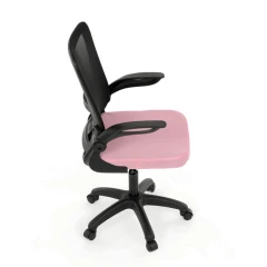 Kancelářská židle, houpací mechanismus, růžová síťovina, KA-K2006 PINK