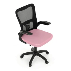 Kancelářská židle, houpací mechanismus, růžová síťovina, KA-K2006 PINK