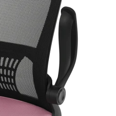 Kancelářská židle, houpací mechanismus, růžová síťovina, KA-K2006 PINK