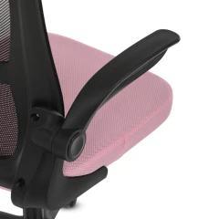 Kancelářská židle, houpací mechanismus, růžová síťovina, KA-K2006 PINK