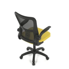 Kancelářská židle, houpací mechanismus, žlutá síťovina, KA-K2006 YEL