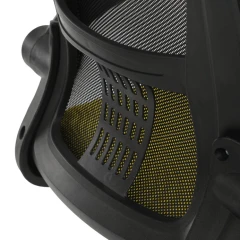 Kancelářská židle, houpací mechanismus, žlutá síťovina, KA-K2006 YEL