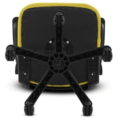 Kancelářská židle, houpací mechanismus, žlutá síťovina, KA-K2006 YEL