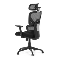 Kancelářská židle, houpací mechanismus, černá látka, KA-Q8203 BK