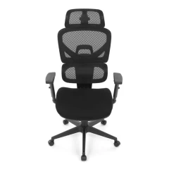 Kancelářská židle, houpací mechanismus, černá látka, KA-Q8203 BK