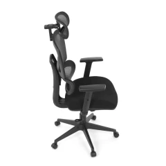 Kancelářská židle, houpací mechanismus, černá látka, KA-Q8203 BK