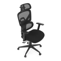 Kancelářská židle, houpací mechanismus, černá látka, KA-Q8203 BK