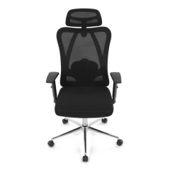 Kancelářská židle, výškově nastavitelná, černá síťovina, KA-R216 BK