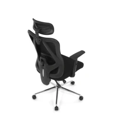 Kancelářská židle, výškově nastavitelná, černá síťovina, KA-R216 BK