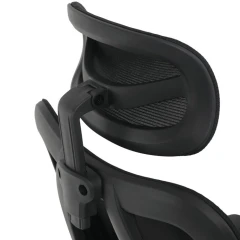 Kancelářská židle, výškově nastavitelná, černá síťovina, KA-R216 BK