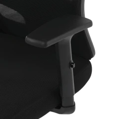 Kancelářská židle, výškově nastavitelná, černá síťovina, KA-R216 BK