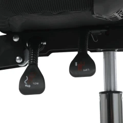 Kancelářská židle, výškově nastavitelná, černá síťovina, KA-R216 BK