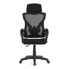 Kancelářská židle, výškově nastavitelná, černá látka, KA-R223 BK