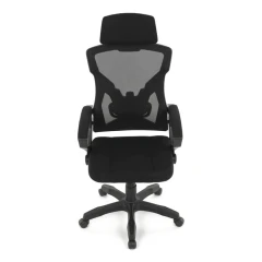 Kancelářská židle, výškově nastavitelná, černá látka, KA-R223 BK