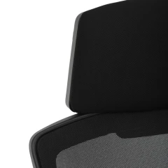 Kancelářská židle, výškově nastavitelná, černá látka, KA-R223 BK