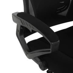 Kancelářská židle, výškově nastavitelná, černá látka, KA-R223 BK