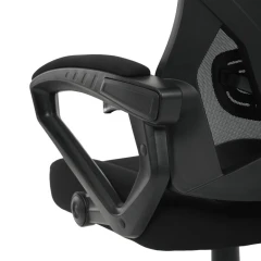 Kancelářská židle, výškově nastavitelná, černá látka, KA-R223 BK