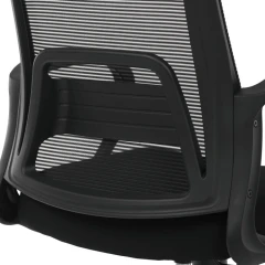 Kancelářská židle, houpací mechanismus, černá síťovina, KA-S3015 BK