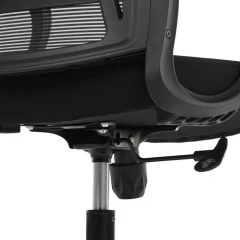Kancelářská židle, houpací mechanismus, černá síťovina, KA-S3015 BK
