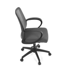 Kancelářská židle, houpací mechanismus, šedá síťovina, KA-S3015 GREY