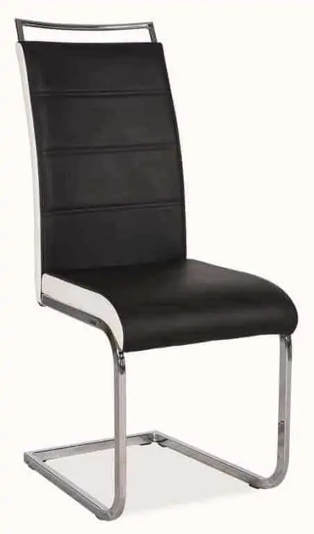 Casarredo Jídelní čalouněná židle H-441 černá/bílá
