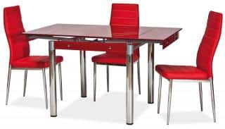 Jídelní čalouněná židle H-261 červená